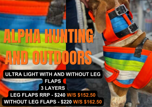 Alpha Hunting Dog Chest Plates with Kevlar Options
