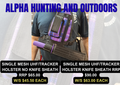 Mesh Single Tracker/GPS/UHF holders with and without knife sheath