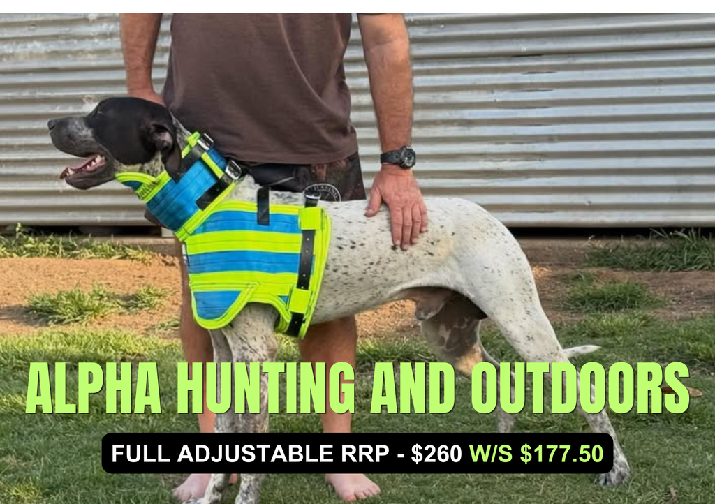 Alpha Hunting Dog Chest Plates with Kevlar Options